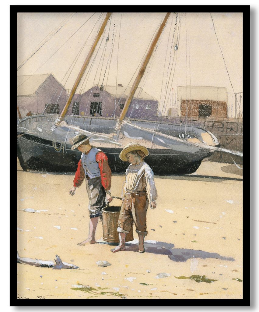 A Basket of Clams by Winslow Homer (1873)