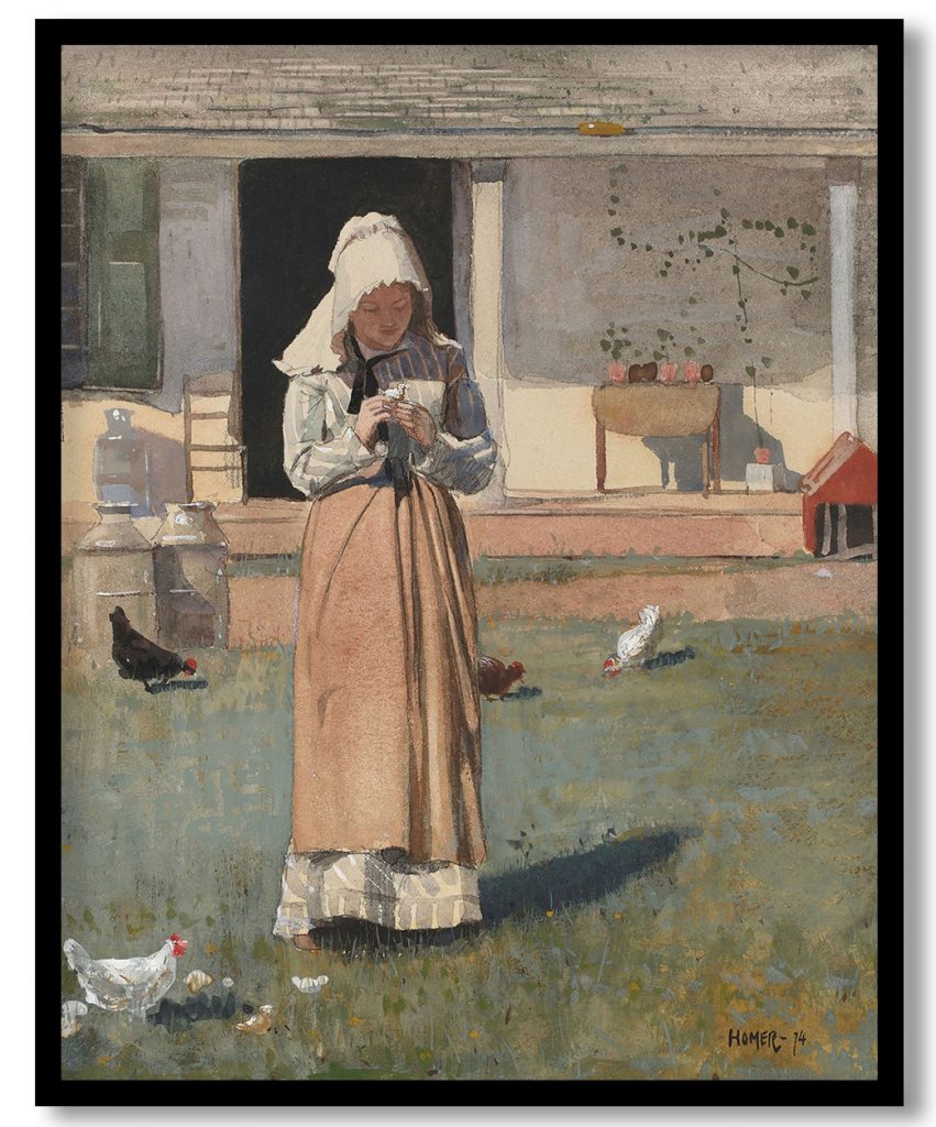 A Sick Chicken by Winslow Homer (1874)