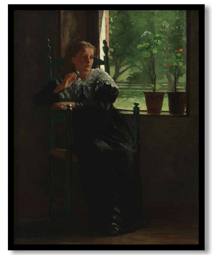 At the Window by Winslow Homer (1872)