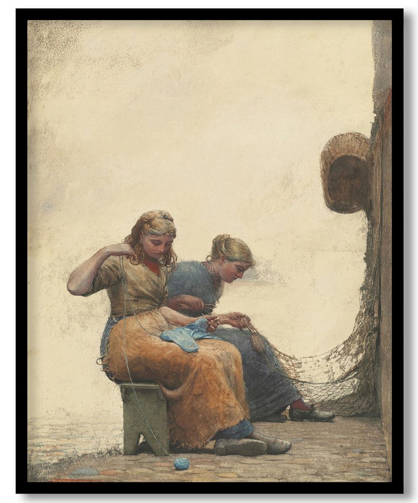 Mending the Nets by Winslow Homer (1882)