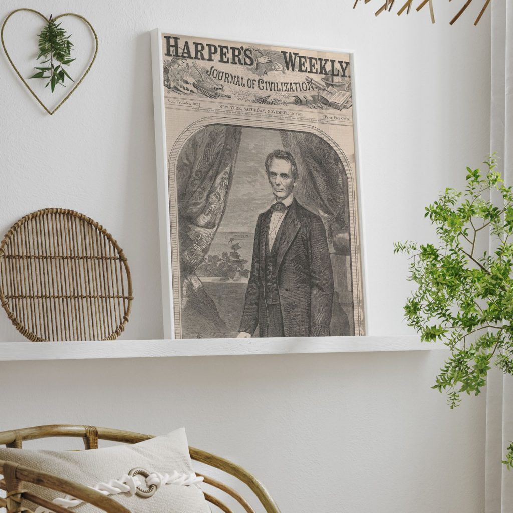 Hon. Abraham Lincoln, born in Kentucky, February 12, 1809 (Harper's Weekly, Vol. IV) by Winslow Homer (1809)