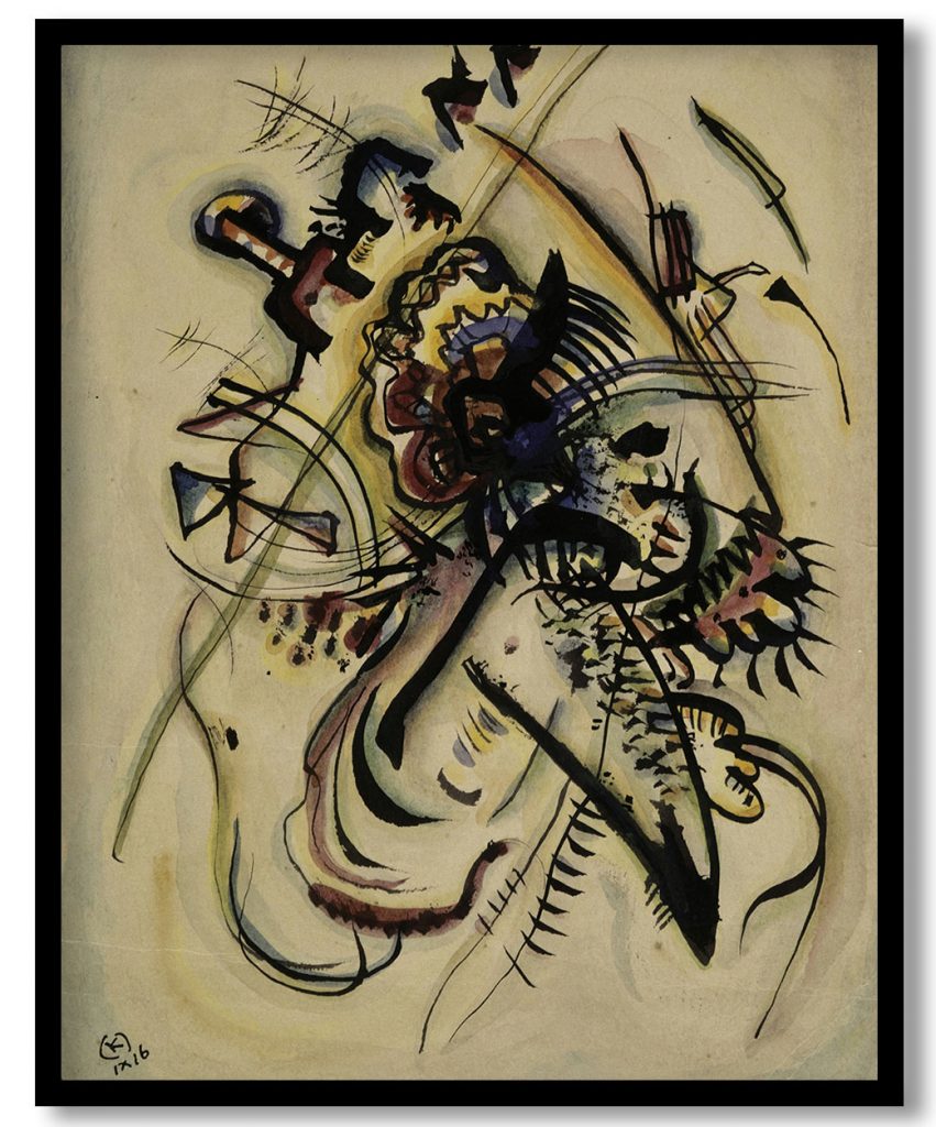 An eine Stimme  (With One Voice ) by Wassily Kandinsky (6089)