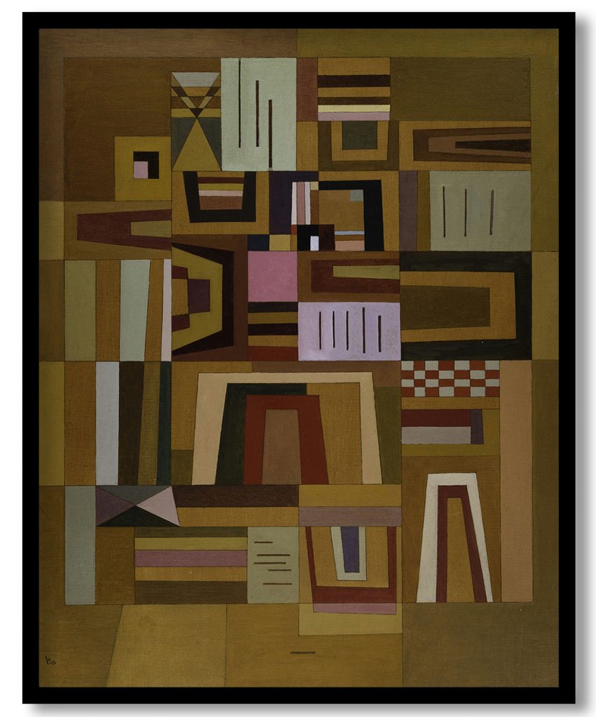 Ausgleichrosa  (Pink Compensation) by Wassily Kandinsky (1933)