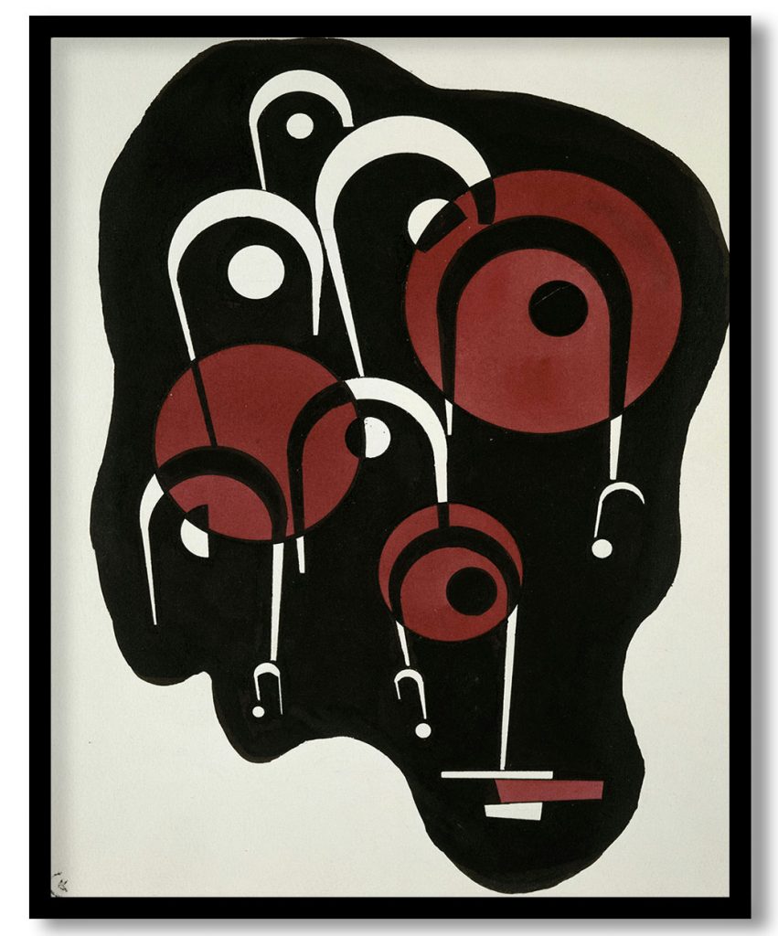 Black-Red by Wassily Kandinsky (1934)