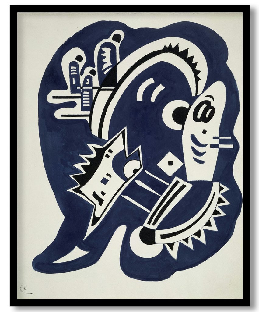 Blue-Black by Wassily Kandinsky (1934)