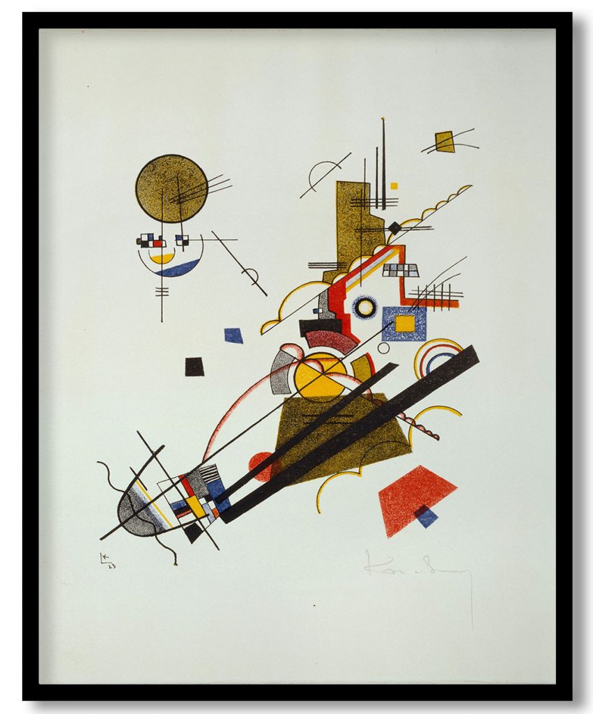 Fröhlicher Aufstieg (Joyful Ascension) by Wassily Kandinsky (1923)