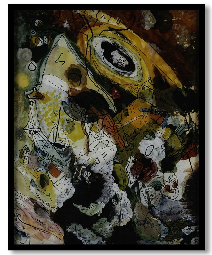 Mit Kneifer (With Nose Clip) by Wassily Kandinsky (1912)