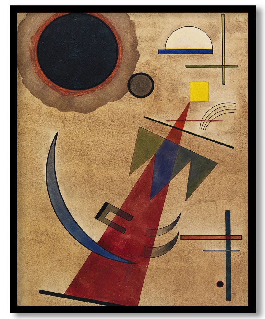 Rot in Spitzform by Wassily Kandinsky (1925)