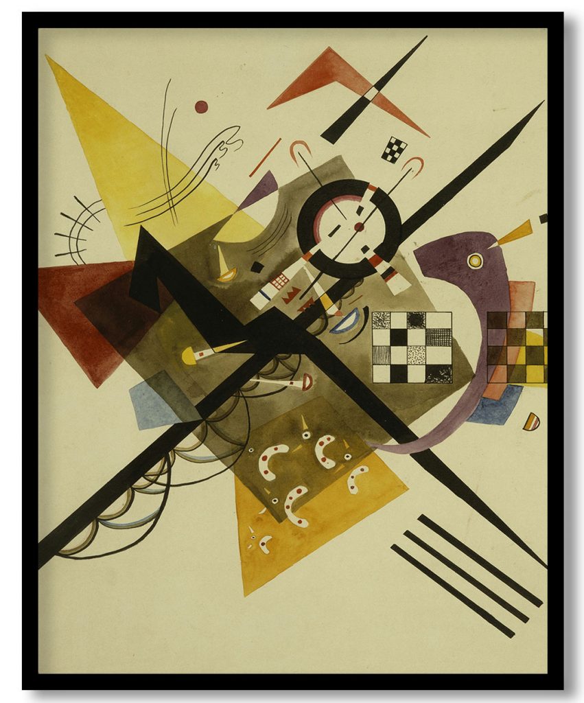 Study for Auf Weiss II by Wassily Kandinsky (8392)