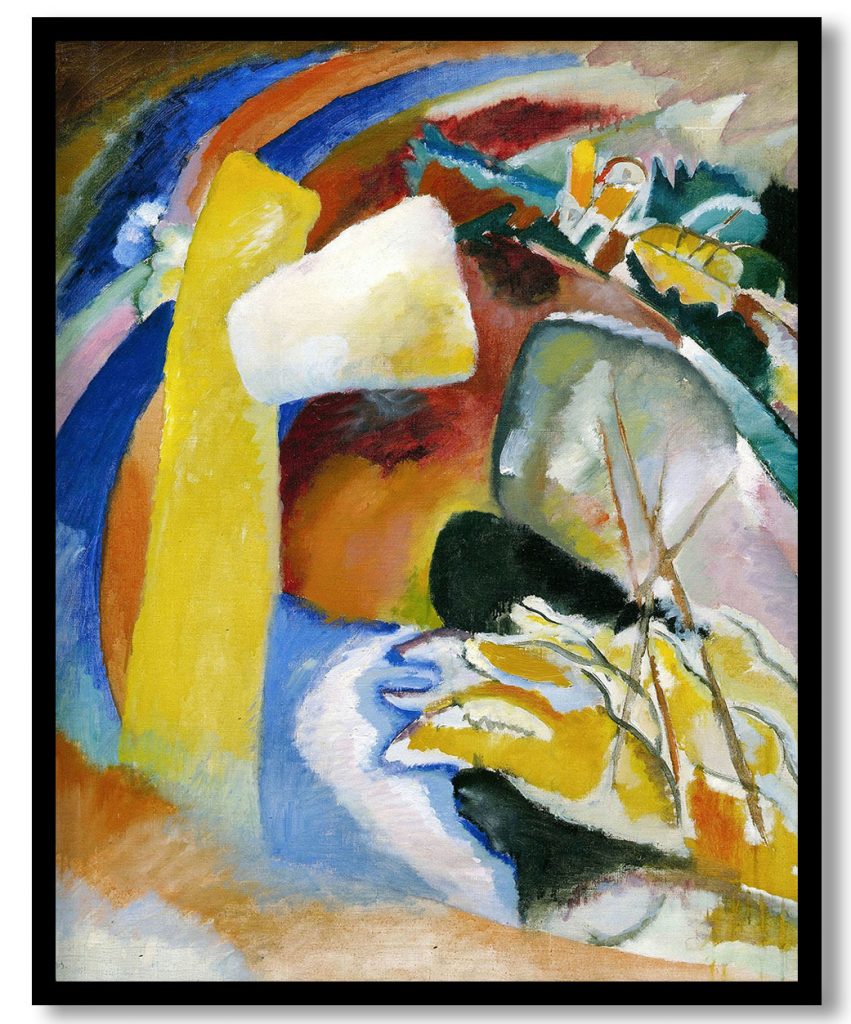 Study for Painting with White Form by Wassily Kandinsky (1913)