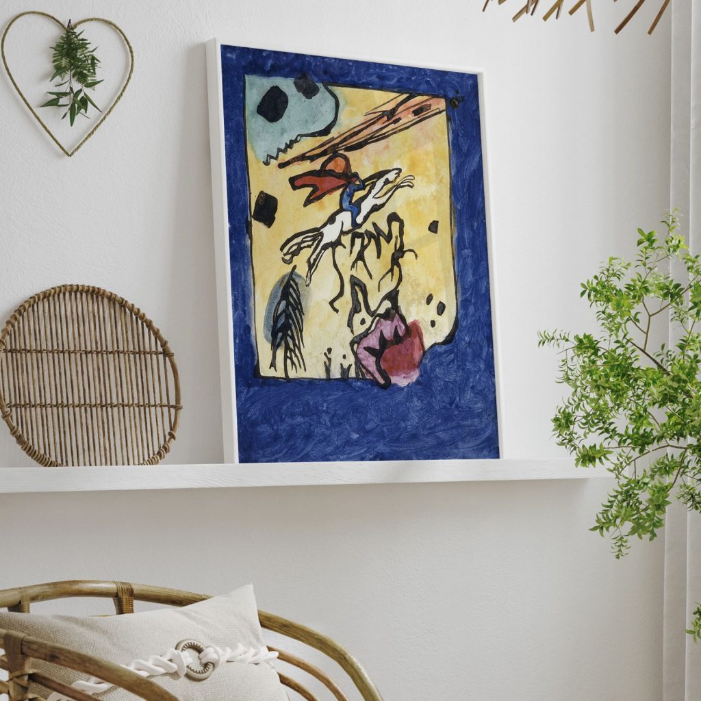 Study for the Cover of Der Blaue Reiter Almanach by Wassily Kandinsky (1911)