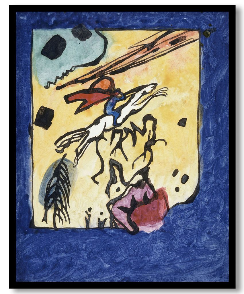 Study for the Cover of Der Blaue Reiter Almanach by Wassily Kandinsky (1911)