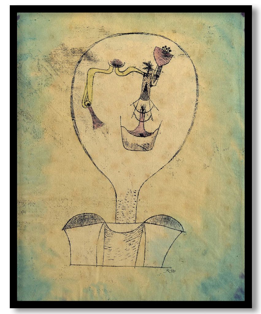 The Beginnings of a Smile by Paul Klee (1921)