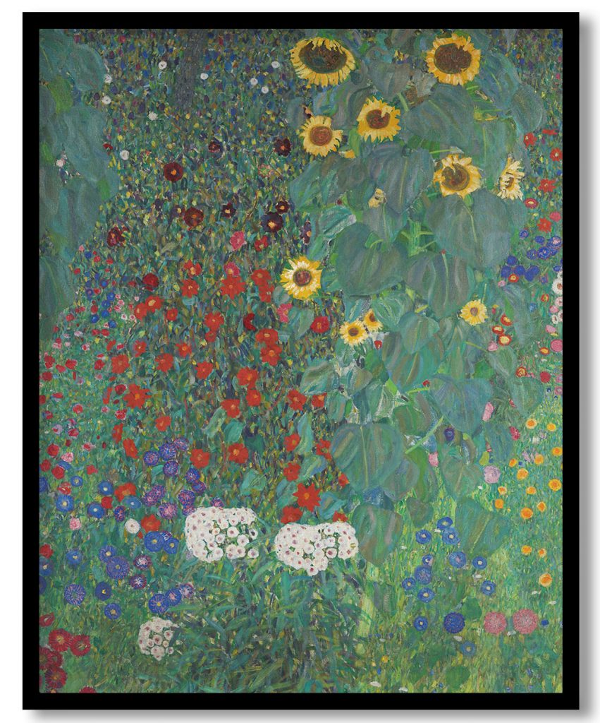 Farm Garden with Sunflowers by Gustav Klimt (1907)