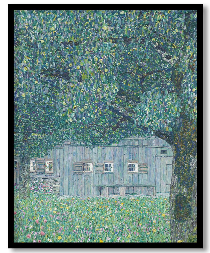 Farmhouse in Buchberg  (Upper Austrian Farmhouse) by Gustav Klimt (1911)