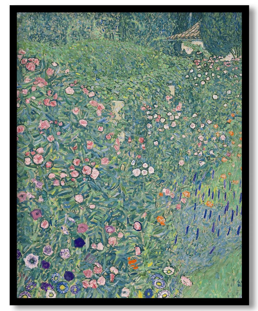 Italian garden landscape by Gustav Klimt (1913)