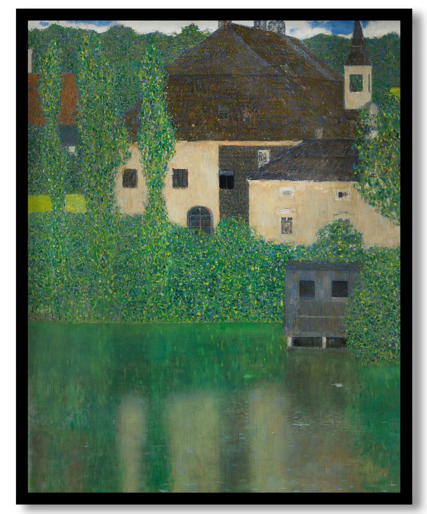 Water Castle  (Kammer Chateau near Attersee I) by Gustav Klimt (1908)