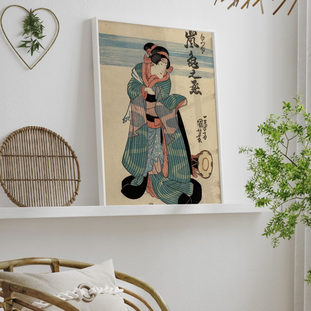 Actor Arashi Kamenojo II as Shiratsuyu by Utagawa Kuniyoshi (1840)