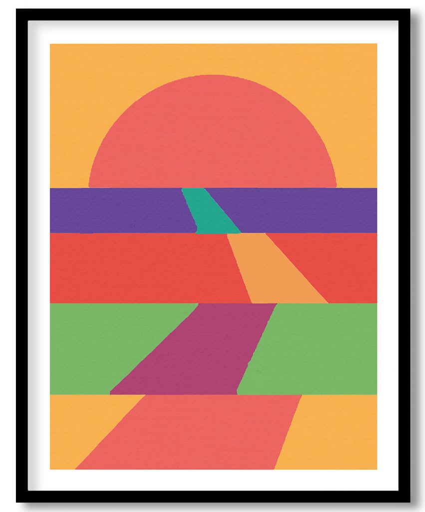 Ruptured way to sunset