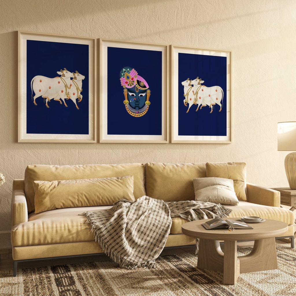 Shri Krishna Gau – Wall Painting