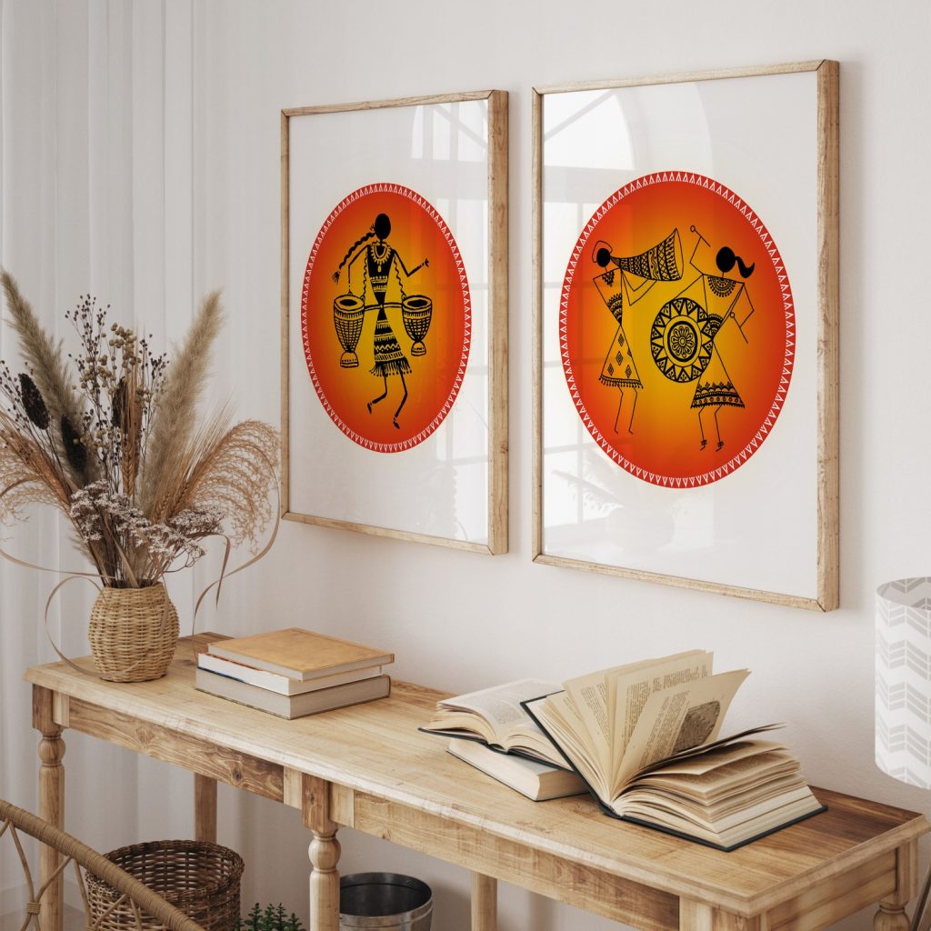Warli Drummers and Musicians – Wall Decor