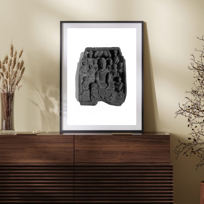 Shri Buddha Dharmachakra Pravartan – Wall Painting
