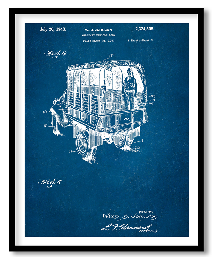 Army truck 1942 blue