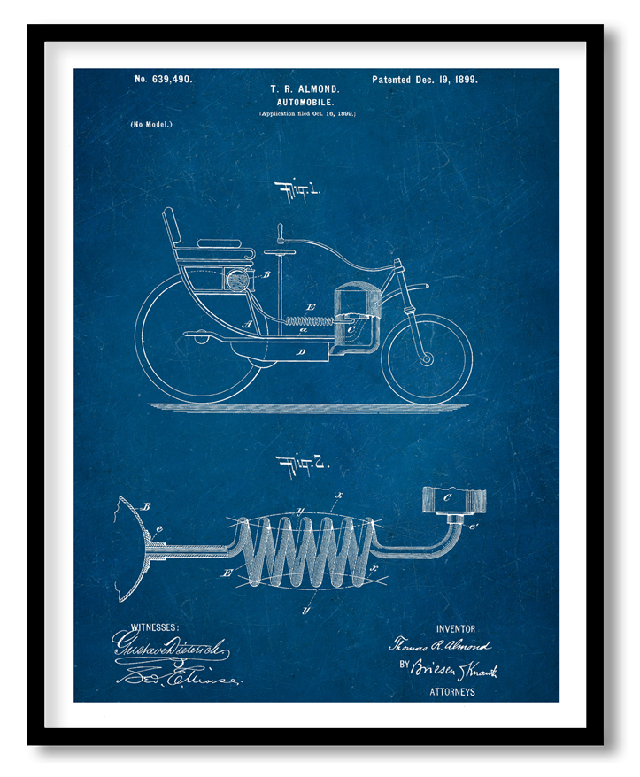 Automobile 1899 blue