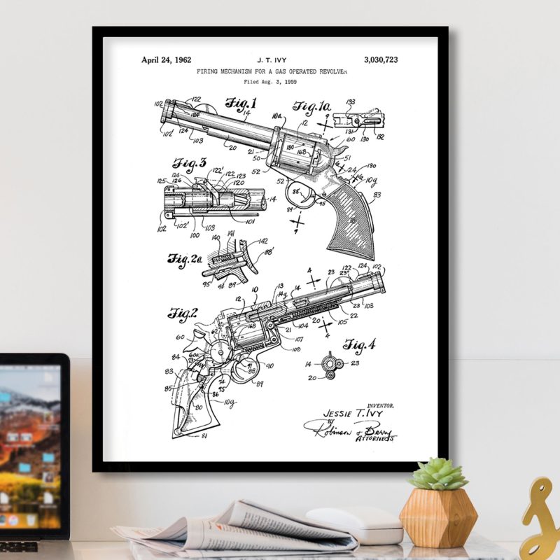 Industrial Gas-operated Revolver Patent – Home Decor