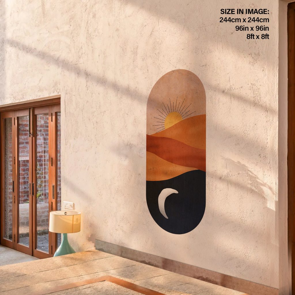 Boho landscape in arc