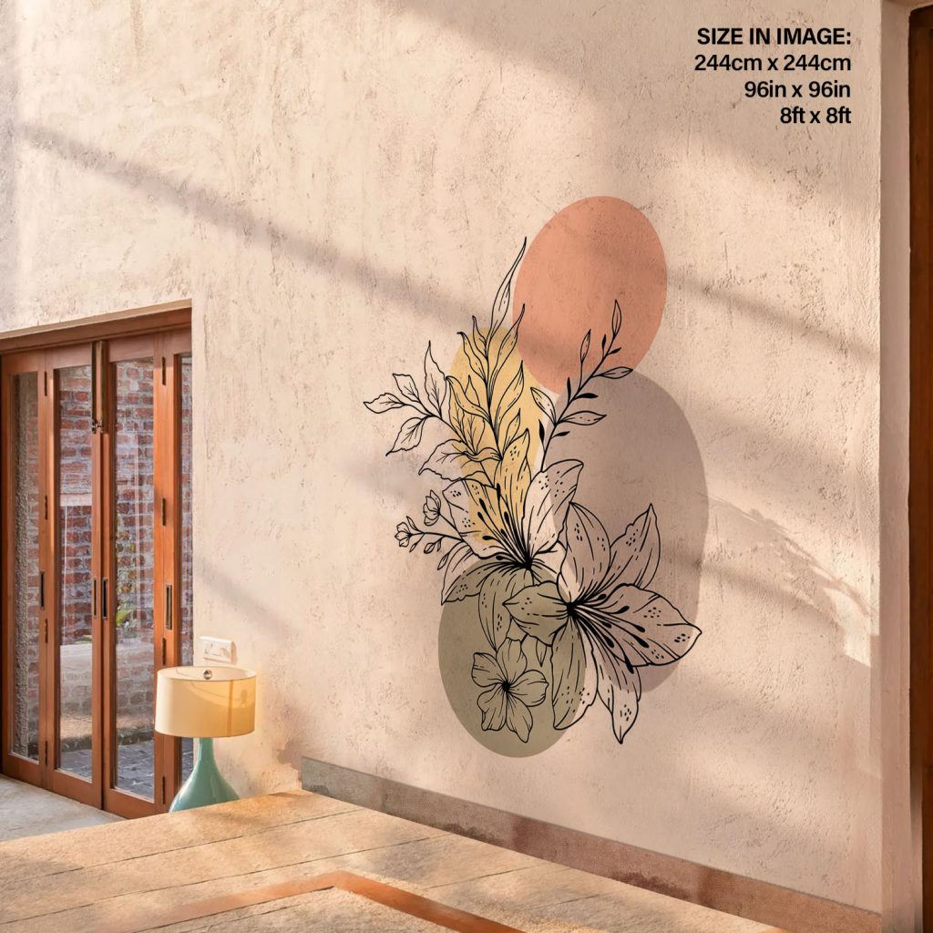 Tropical flower with blob