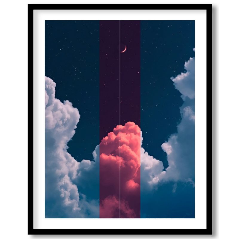 pink streak through the skies