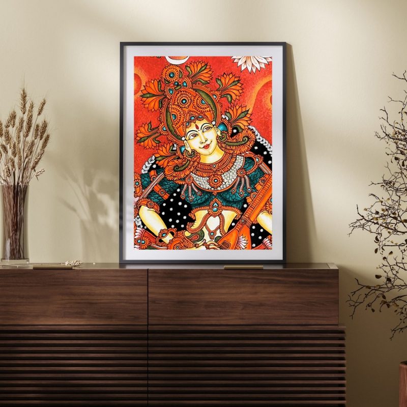 Maa Saraswati Sangeet – Wall Painting