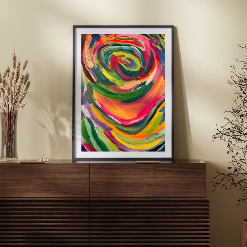 Abstract Swirls of Color – Wall Painting