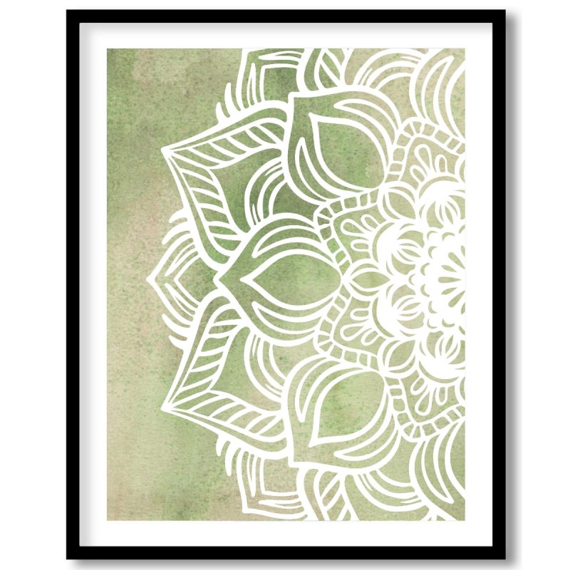 Mandala sage green