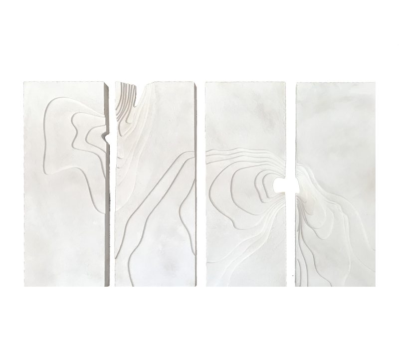 Arozarena De La FuenteOutstanding Elegant Art Piece for wall hanging: "Techtonic Formations