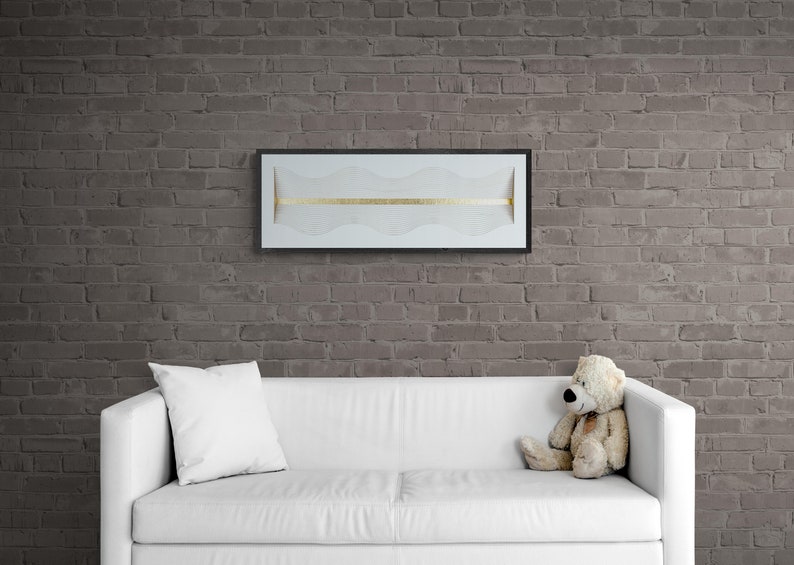 River of life, layered paper wall sculpture, minimalist design, cut paper wall decor, framed 3D wall hanging, layered paper creation