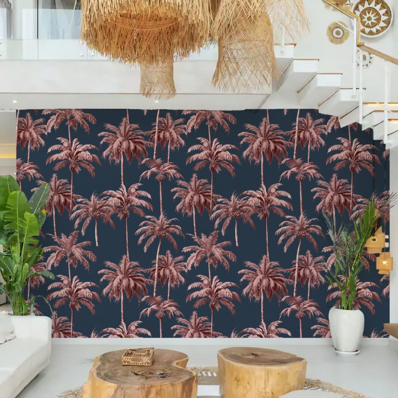 Vintage palm tree pattern