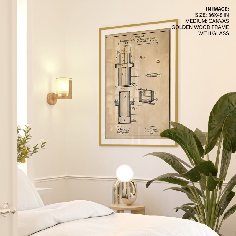 Industrial Beer Forcing Apparatus Patent – Wall Decor
