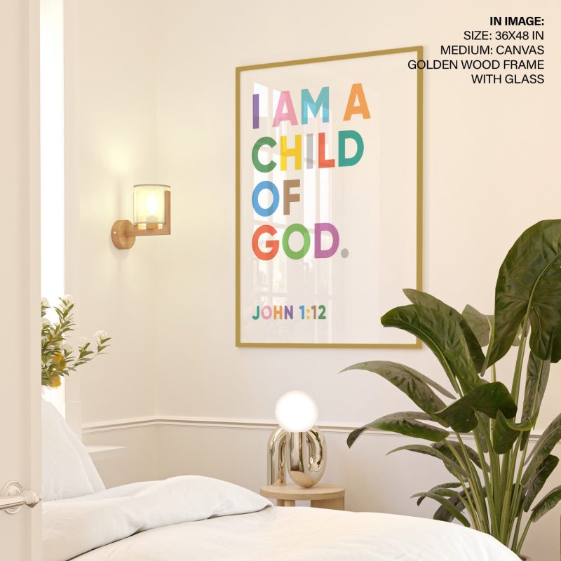 I Am A Child Of God,Bible Verse Wall Decor,Christian Scripture - Main Image