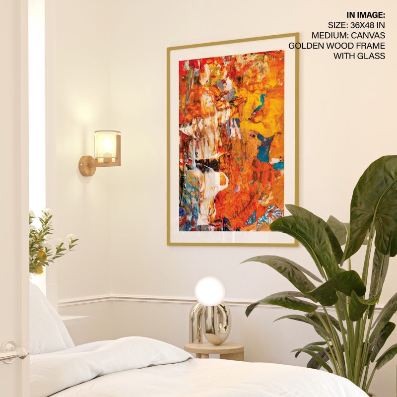 Abstract Thick Textured Paint – Wall Hanging