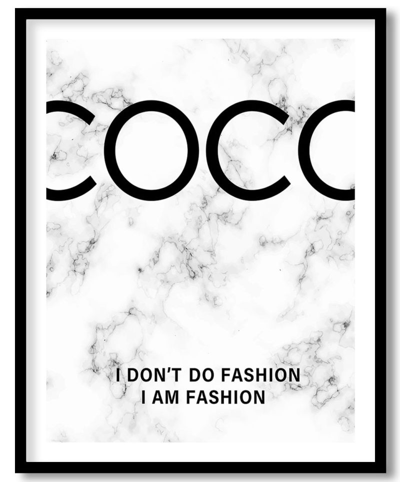 Marble texture Coco Chanel