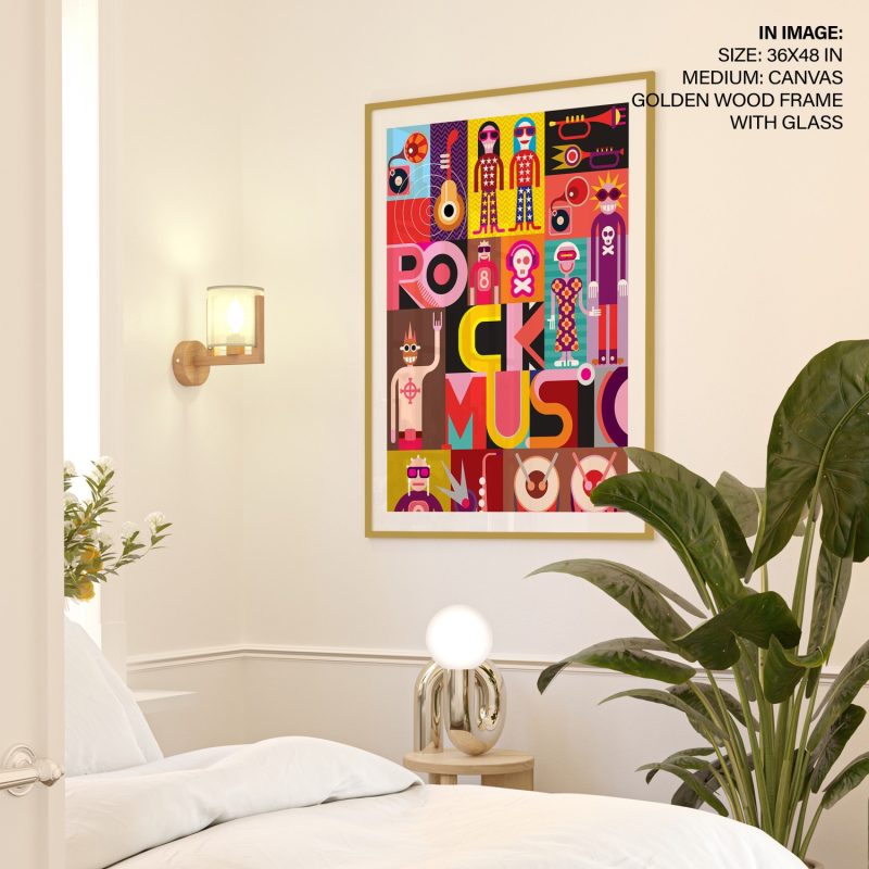 ROCK MUSIC - Music Typography – Wall Painting