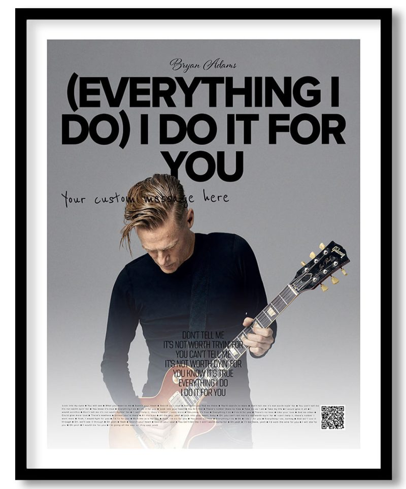 Bryan Adams - (Everything i do) I do it for you (poster)