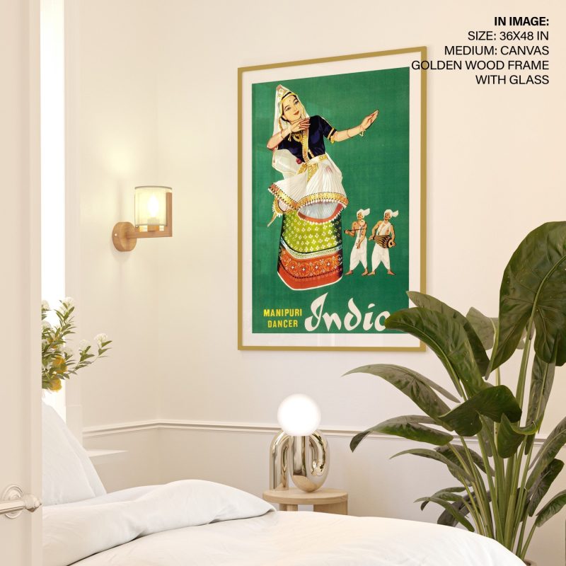 MANIPURI DANCER India - India Travel Poster – Wall Art