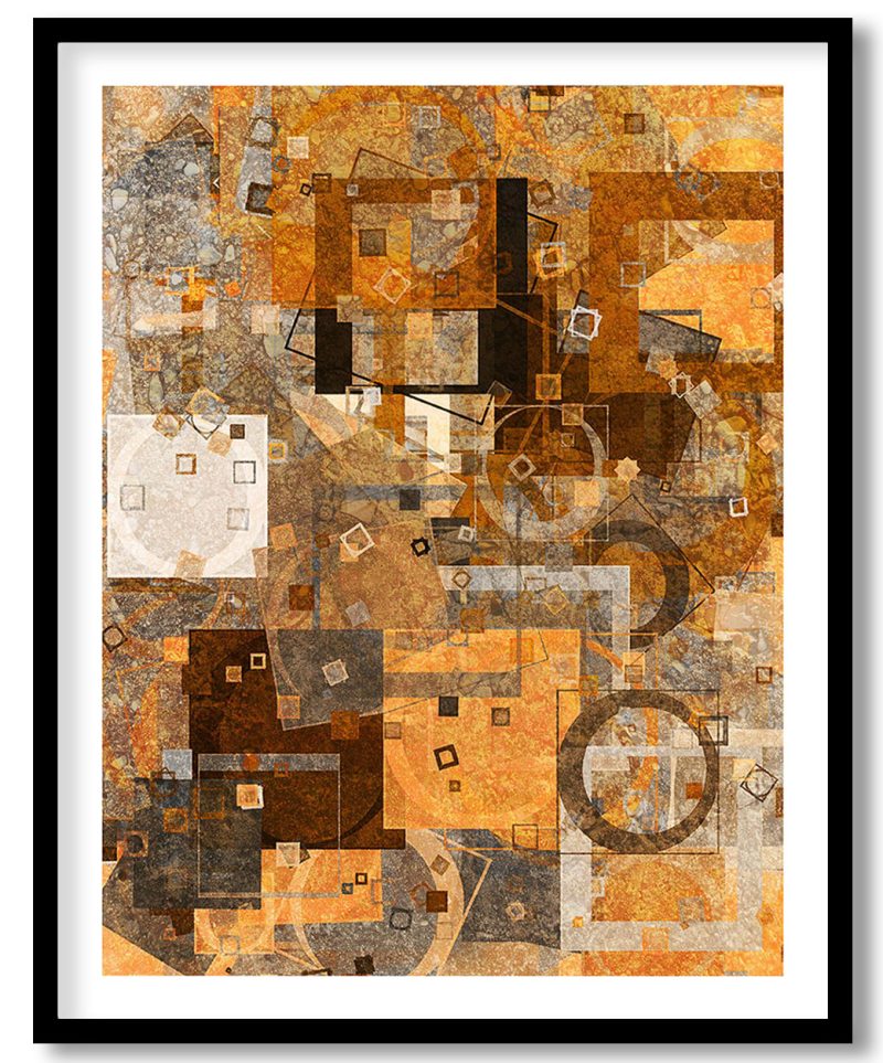 Algorithmic objects abstract painting