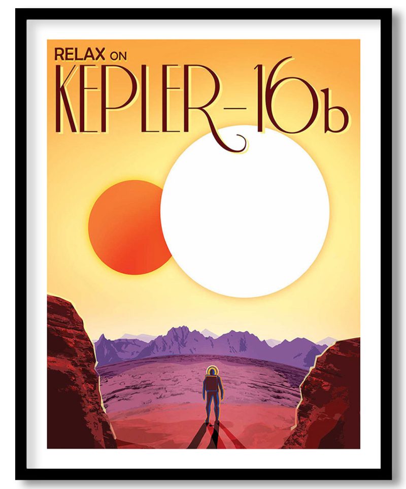 Kepler 16b travel poster