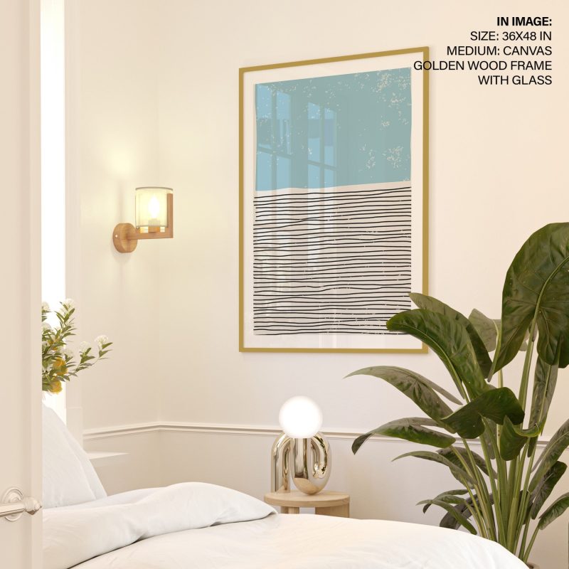Abstract Blue Sky Lines – Wall Art