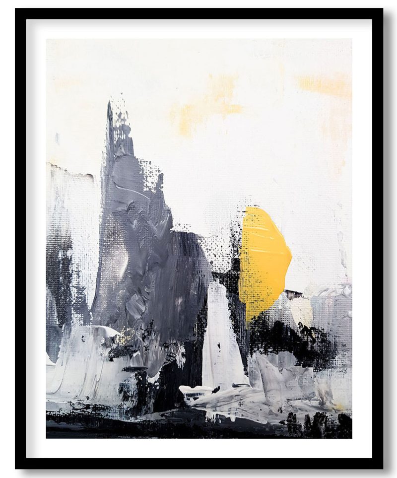 Contemporary risen palisade abstract painting