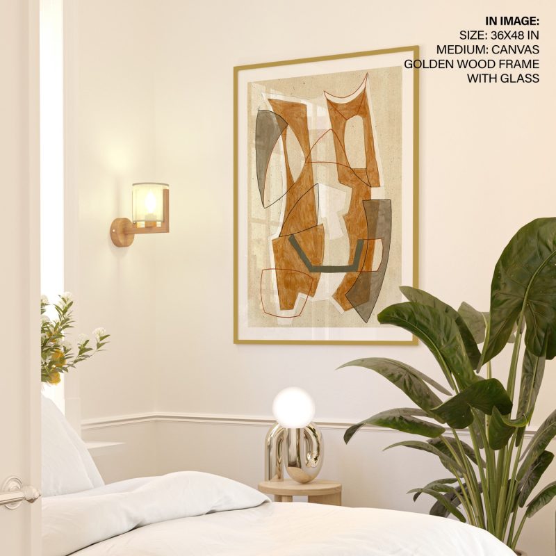 Abstract Organic Geometric Shapes – Wall Painting